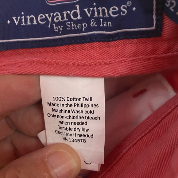 Boys Vineyard Vines jetty red Khaki pants - Picture 3 of 3
